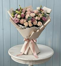 Букет цветов из:  Розы и Лизиантусы #REPLACE_PRED# Суре