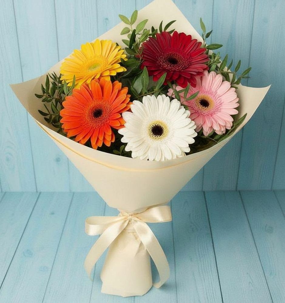 Букет цветов из: Герберы в Суре