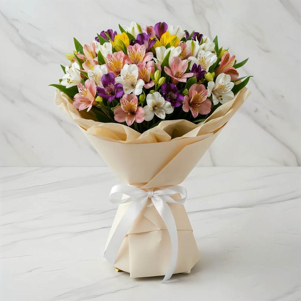 Букет цветов из: Альстромерии в Суре