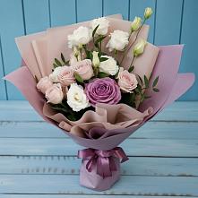 Букет цветов из:  Розы и Лизиантусы в Суре