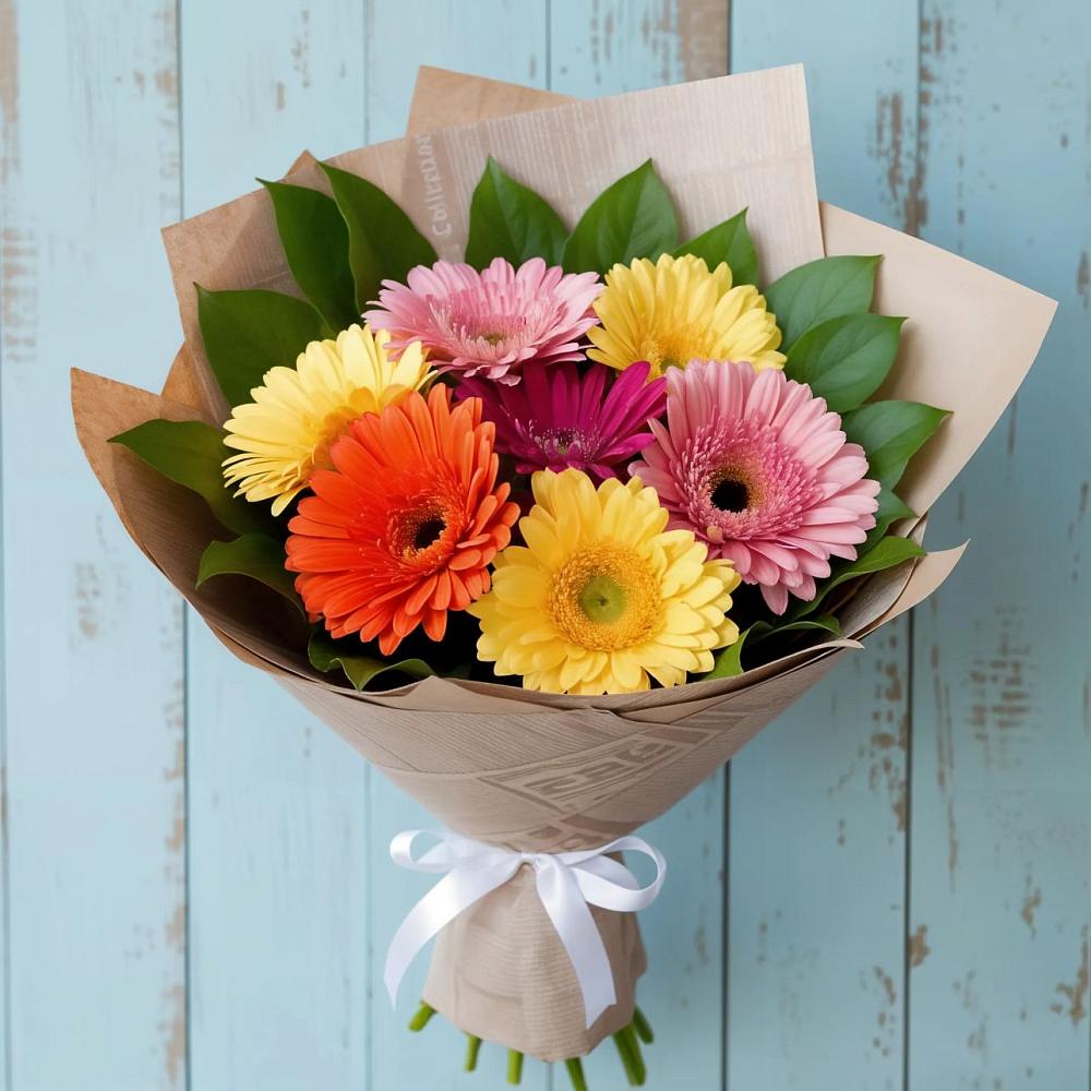 Букет цветов из: Герберы в Суре