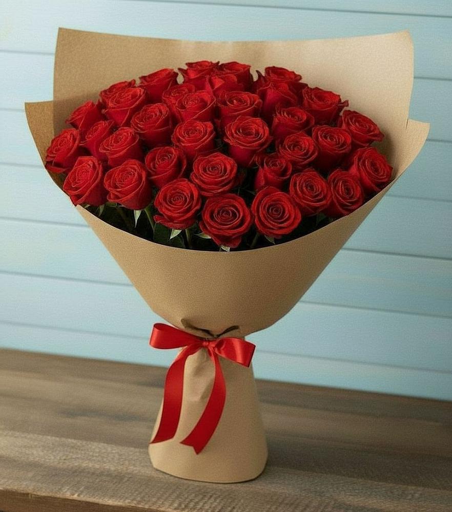 Букет Красные розы Милано в Суре