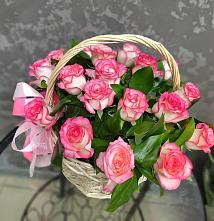 Цветочная композиция из Розы в корзине #REPLACE_PRED# Суре
