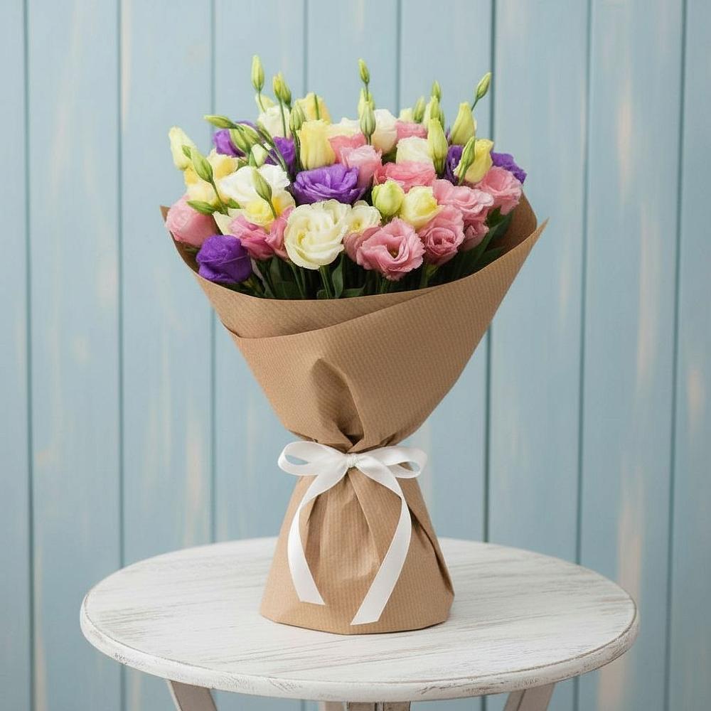 Букет цветов из: Лизиантусы в Суре