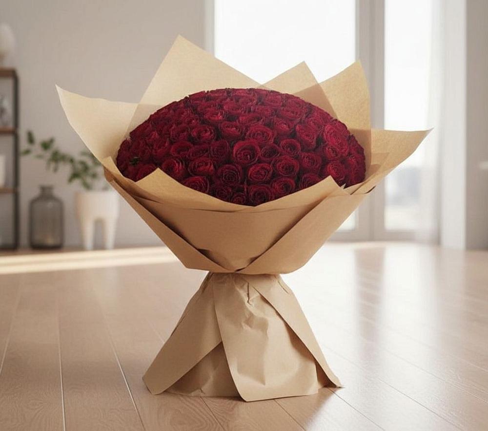 Букет 101 Красная роза в Суре