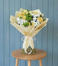 Букет цветов из:  Хризантемы и Розы в Суре