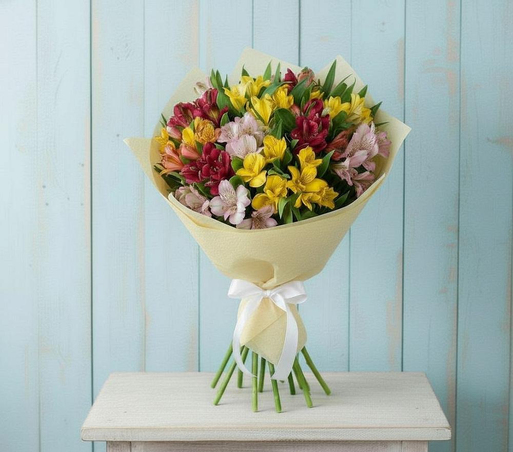 Букет цветов из: Альстромерии в Суре