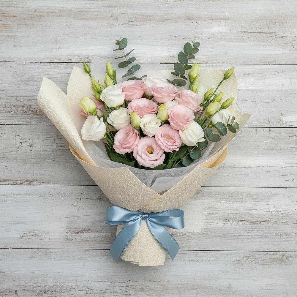 Букет цветов из: Лизиантусы в Суре